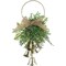 Northlight 11.25" Gold Bells Christmas Door Hanger with Burlap Bow